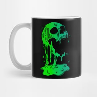 Green Melting Skull Mug